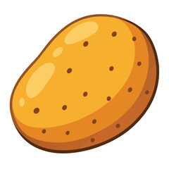 illustration of a Potato isolated on white background