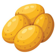 illustration of a Potato isolated on white background