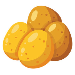 illustration of a Potato isolated on white background