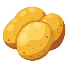 illustration of a Potato isolated on white background