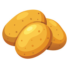 illustration of a Potato isolated on white background