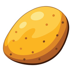 illustration of a Potato isolated on white background