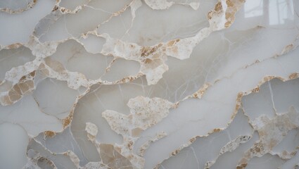 Elegant white marble surface with intricate patterns