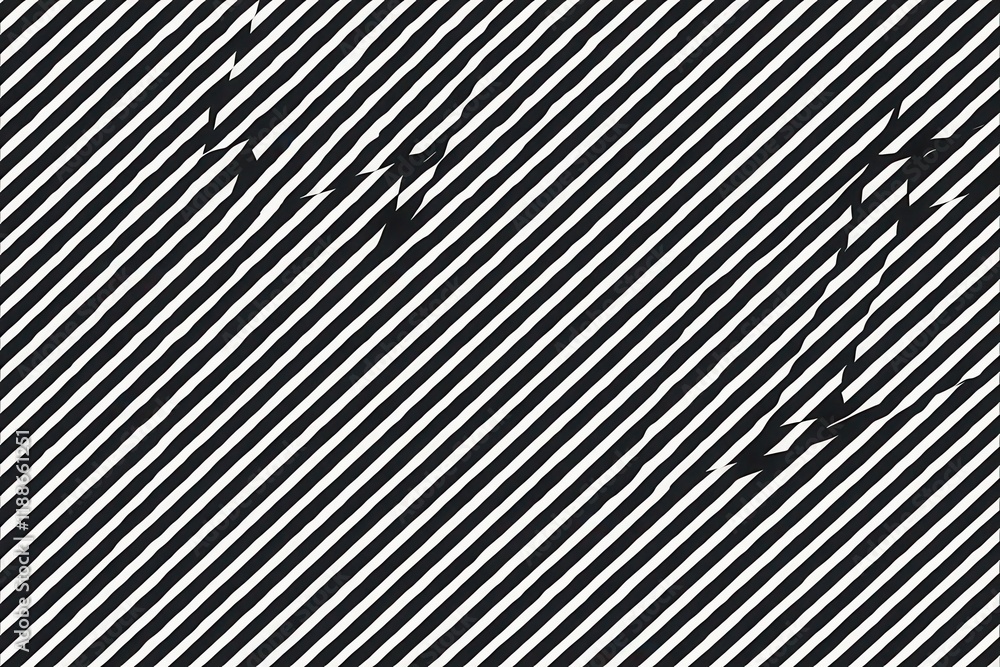 Poster black and white diagonal line pattern with evenly spaced thin lines in a square design