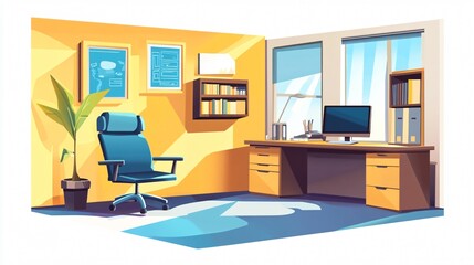 Modern Business Office Marketing Wide Angle Centered Image