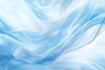 Obraz premium Background created with flowing blue satin fabric, evoking elegance and smoothness