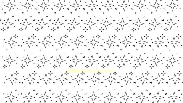 Minimalist Star Black And White Background