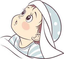Pretty baby vector art 