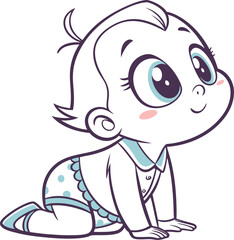 Pretty baby vector art 