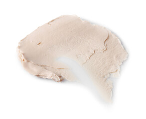 Sample of cosmetic product isolated on white