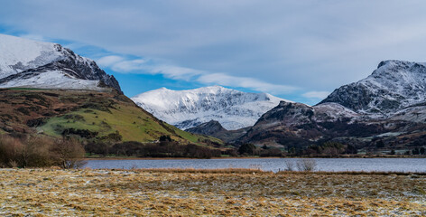 winter in Snowdonia national park Uk