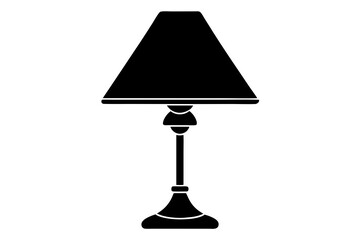 table lamps set silhouette vector illustration 