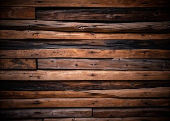 Old rustic wood plank wall texture background