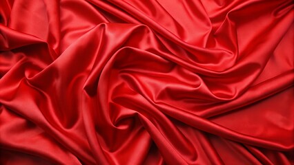 Obraz premium Red Silk Drape Abstract Texture Composition, Fabric Background, Luxury Concept Silk, Texture