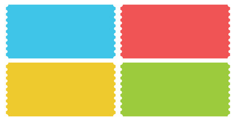 Colorful Tickets for Every Event Vector Design