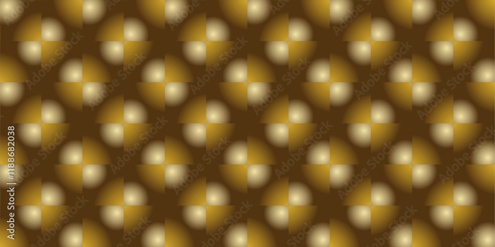 Poster composition of repeating geometric planes in the form of circles, triangles and squares with gradati
