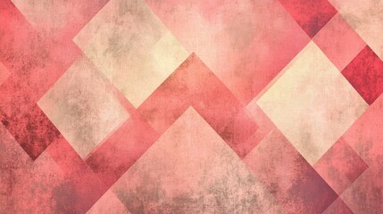 Fototapeta premium Pink background with geometric shapes