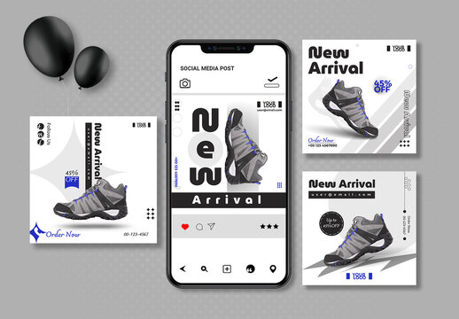 New Arrival Shoes Social Media Post