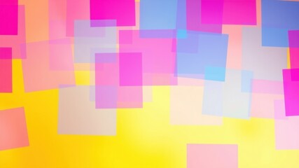 Abstract Background of Overlapping Pastel Squares and Rectangles