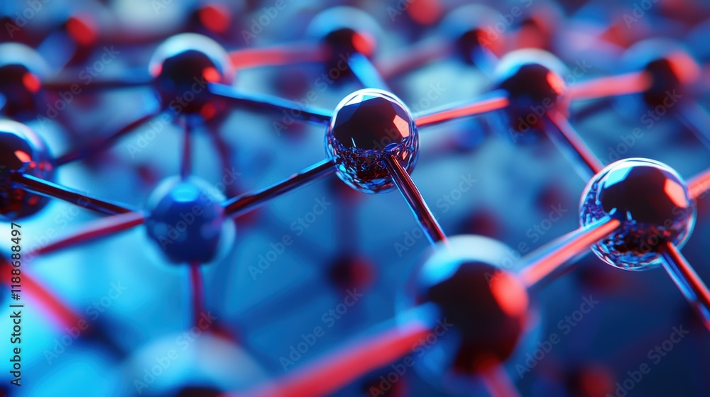 Poster exploring material science advances innovative applications in a high-tech world