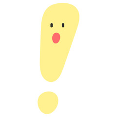 느낌표 캐릭터 일러스트