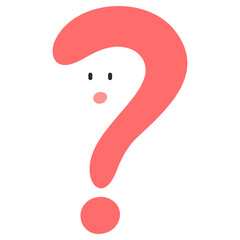 물음표 캐릭터 일러스트