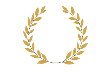 Golden Laurel Wreath: Victory, Achievement, Award, Success, Triumph, Celebration, Champion, Winner, Prestige, Glory,    