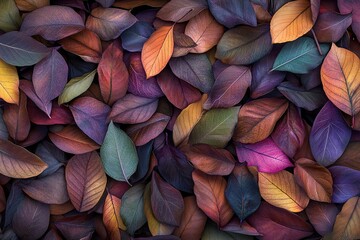 Vibrant Autumn Leaf Pile: A Symphony of Fall Colors, Perfect for Seasonal Designs and Festive Projects. Crisp, Detailed 