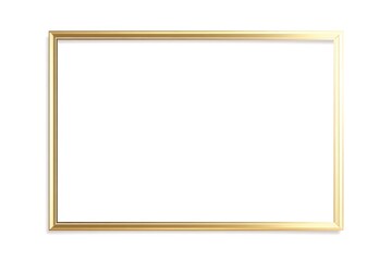 Elegant Gold Rectangular Frame Border with White Interior: Perfect for Invitations, Logos, and Branding Designs. Add    