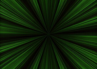 Fototapeta premium Abstract green ray star burst background with smooth line radiation