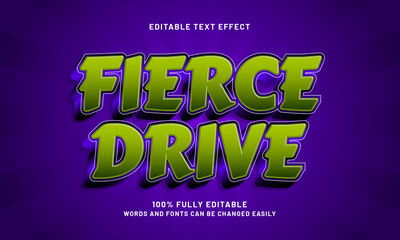 Obraz premium fierce drive editable text effects with a power and strong theme
