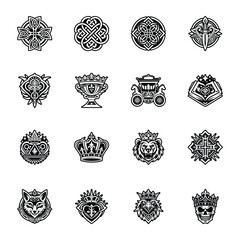 Bundle of Glyph Style Royal Icons 

