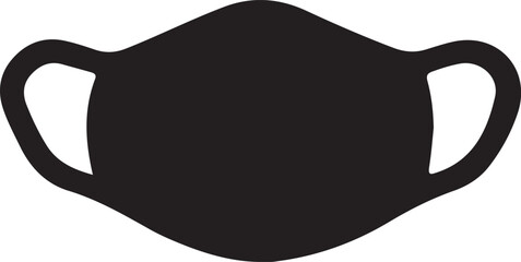 isolated  face mask icon, face mask icon Vector , face mask Silhouette,color  face mask symbol, face mask icon set, black face mask icon, face mask for logo, face mask Vector illustration, Vector Grap