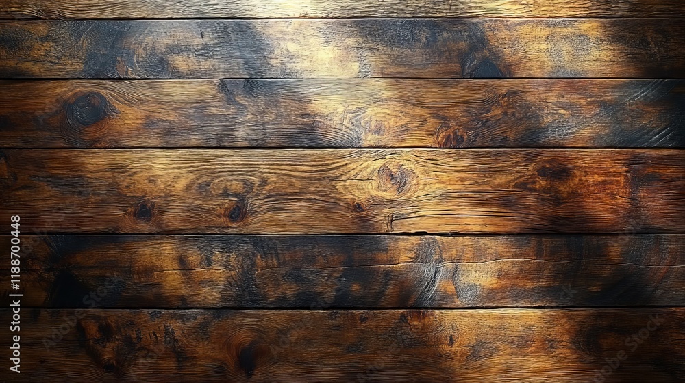 Poster dark wood planks texture with burned edges for rustic design background or textures and 3d materials