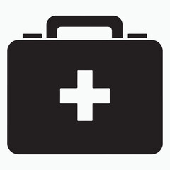 Vector illustration of a first aid kit icon