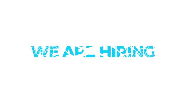We are hiring