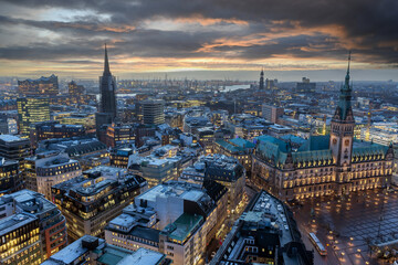 Naklejka premium Winterly_Hamburg