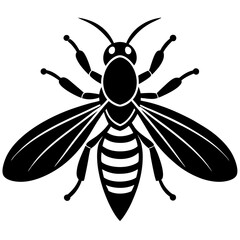 Hornet silhouette vector illustration