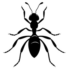  Leafcutter ant silhouette vector illustration