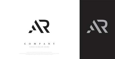 Initial AR Logo Design Vector 