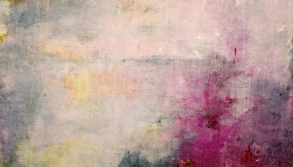 soft pastel abstract texture with pink, blue, and yellow tones on canvas, perfect for background, invitations, or design projects

