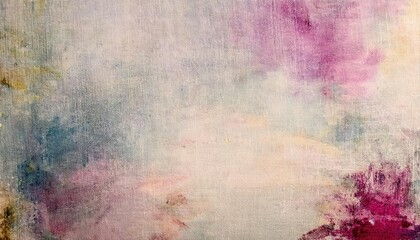 soft pastel abstract texture with pink, blue, and yellow tones on canvas, perfect for background, invitations, or design projects

