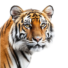Majestic close-up of a Bengal tiger's face
