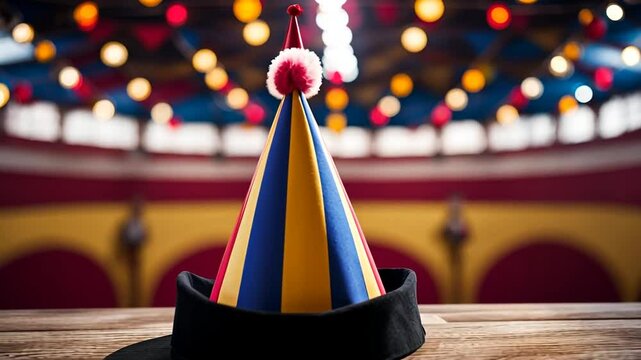 Clown hat at the circus.