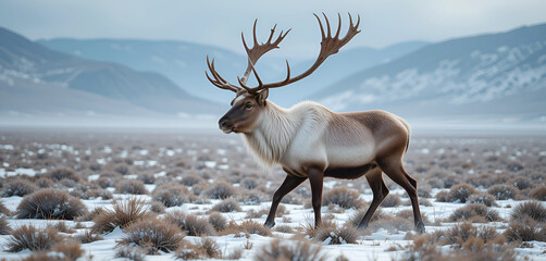 Naklejka premium Caribou 