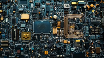 Close up of circuit board