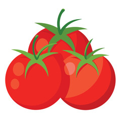 tomato on a white background