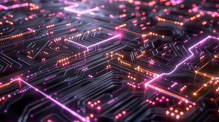 Fototapeta premium Abstract Circuit Board Wallpaper
