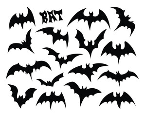 Naklejka premium bat symbol collection for decoration