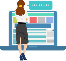 Obraz premium 経営戦略を考えるイラスト